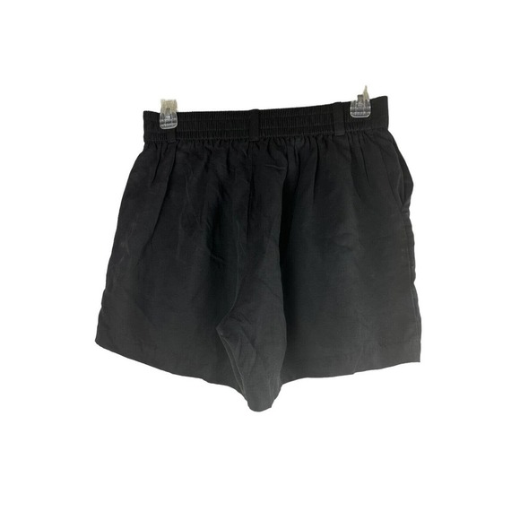 ✨2/$20 NWT Torrid Studio Linen Short Black Back Elastic Waist Pockets Size 10 - Picture 4 of 7